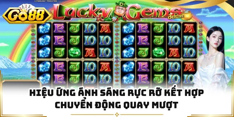 Hiệu ứng ánh sáng rực rỡ kết hợp chuyển động quay mượt