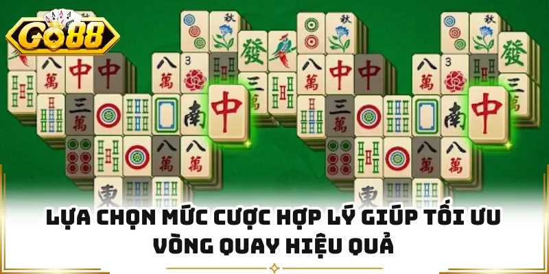 Lựa chọn mức cược hợp lý giúp tối ưu vòng quay hiệu quả